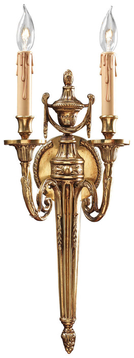 Metropolitan N9602 Two Light Wall Sconce, Stained Gold