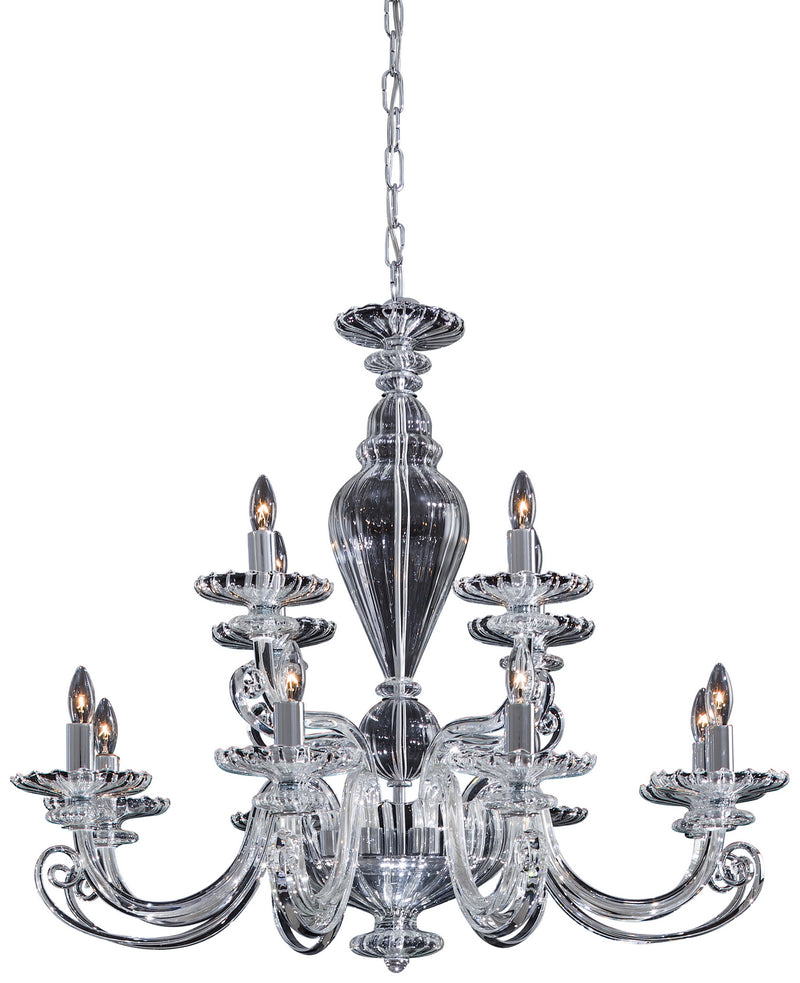 Metropolitan N9169 12 Light Chandelier, Chrome