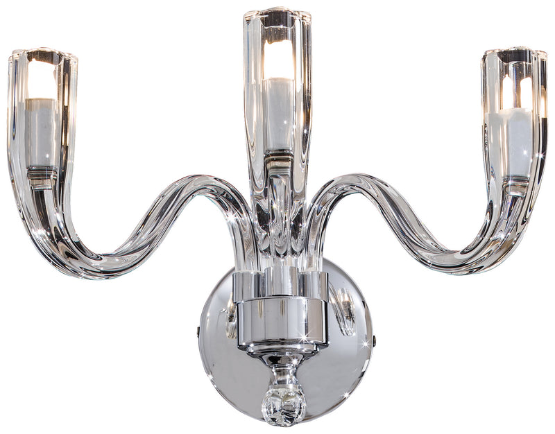 Metropolitan N9183 Three Light Wall Sconce, Chrome