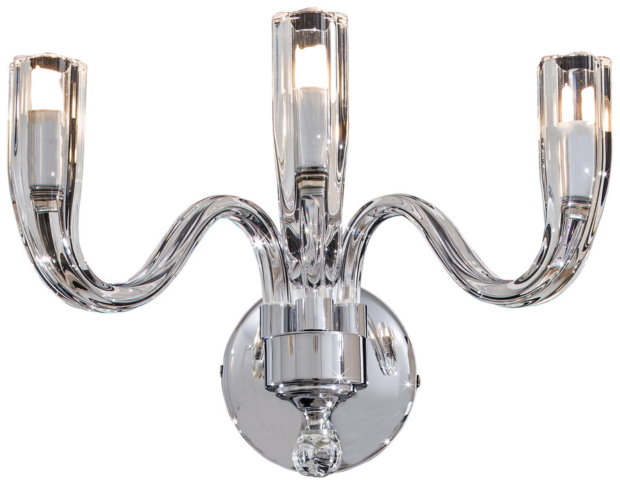 Metropolitan N9183 Three Light Wall Sconce, Chrome