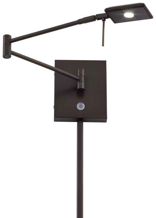 George Kovacs P4328-647 LED Swing Arm Wall Lamp, Copper Bronze Patina