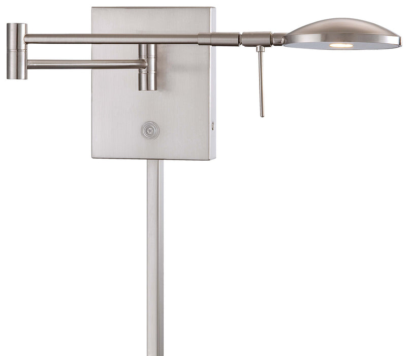 George Kovacs P4338-084 LED Swing Arm Wall Lamp, Brushed Nickel