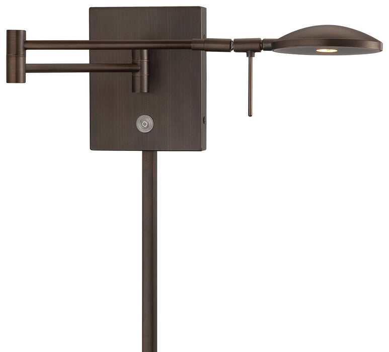 George Kovacs P4338-647 LED Swing Arm Wall Lamp, Copper Bronze Patina