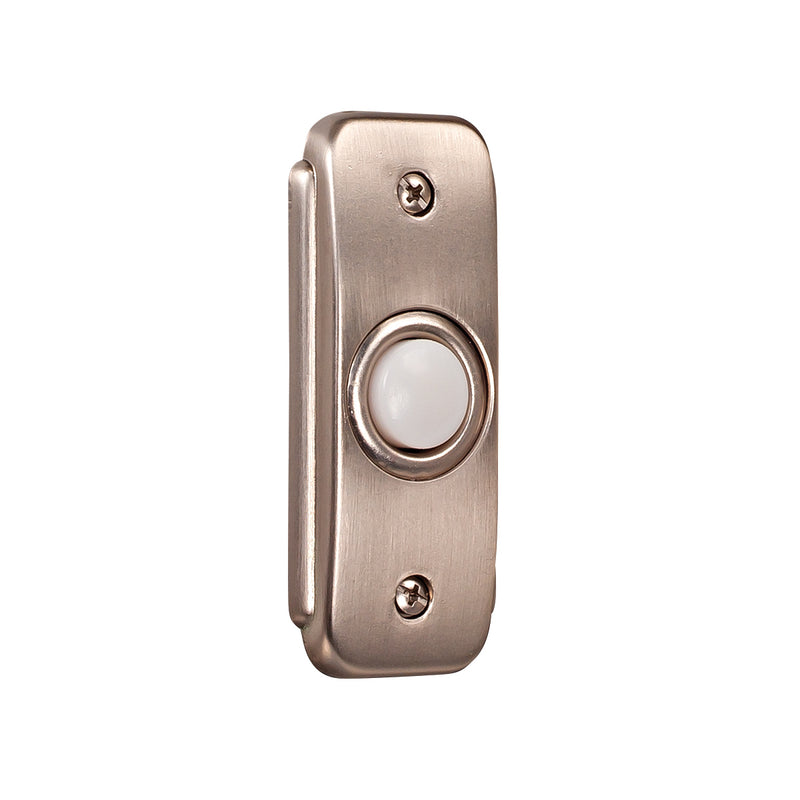 Craftmade BR2-PW Stepped Rectangle Lighted Push Button, Pewter
