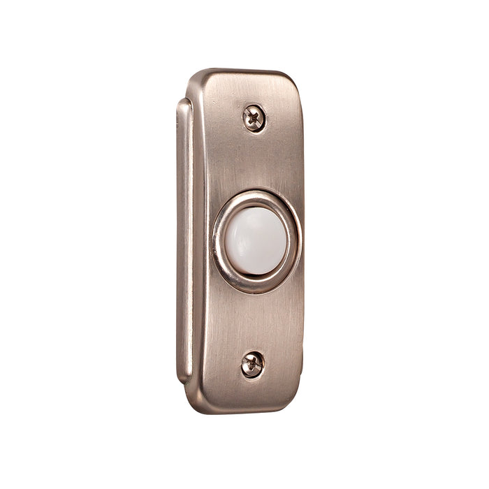 Craftmade BR2-PW Stepped Rectangle Lighted Push Button, Pewter