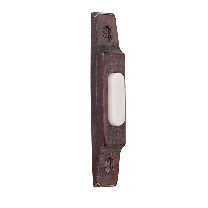 Craftmade BS3-RB Surface Mount Thin Profile Lighted Push Button, Rustic Brick