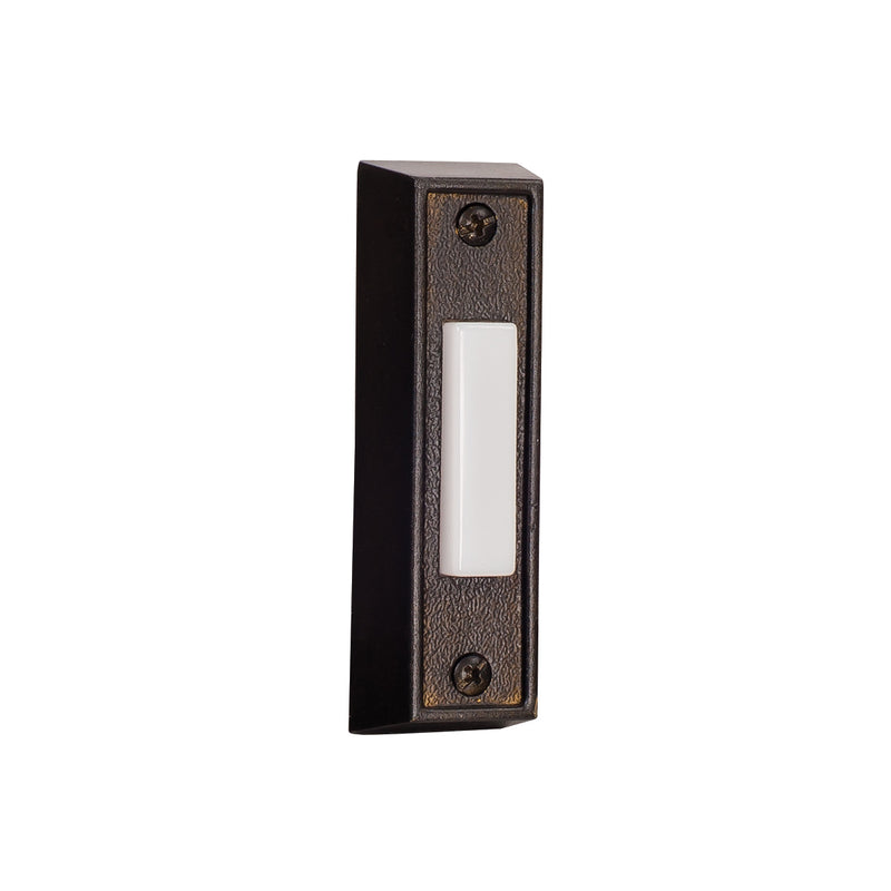 Craftmade BS6-BZ Surface Mount Rectangle Lighted Push Button, Bronze