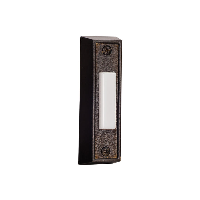 Craftmade BS6-BZ Surface Mount Rectangle Lighted Push Button, Bronze