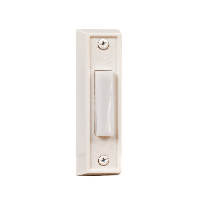 Craftmade BS6-W Surface Mount Rectangle Lighted Push Button, White