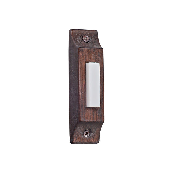 Craftmade BSCB-RB Surface Mount Lighted Push Button, Rustic Brick