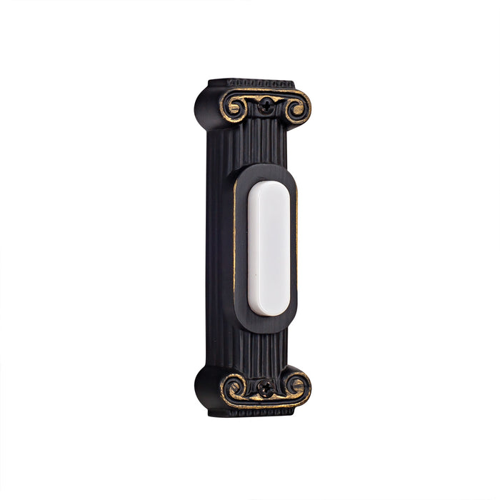 Craftmade BSCOL-AZ Surface Mount Column Lighted Push Button, Antique Bronze
