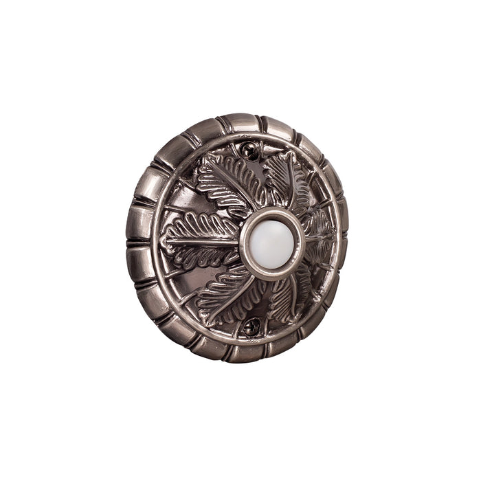 Craftmade BSMED-AP Surface Mount Medallion Lighted Push Button, Antique Pewter