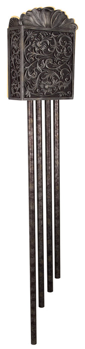 Craftmade CA4-RC Carved Long Chime, Renaissance Crackle