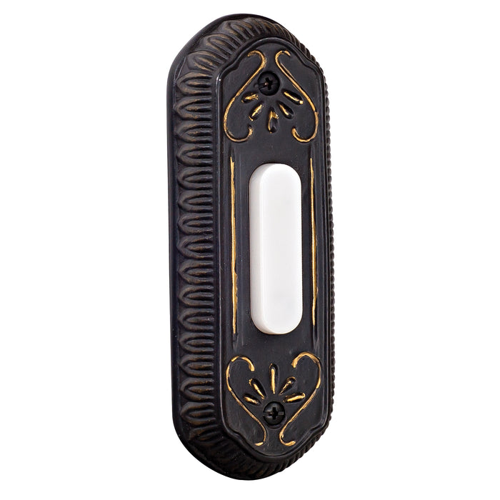 Craftmade PB3034-AZ Surface Mount Designer Lighted Push Button, Antique Bronze
