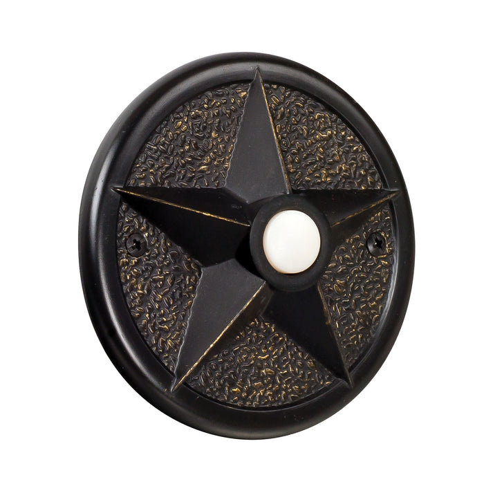 Craftmade PB3036-AZ Surface Mount Star Lighted Push Button, Antique Bronze