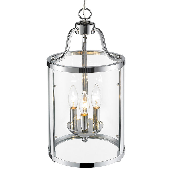 Golden 1157-3P CH Three Light Pendant, Chrome