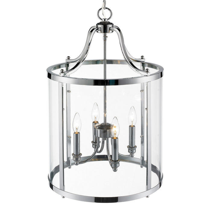 Golden 1157-4P CH Four Light Pendant, Chrome