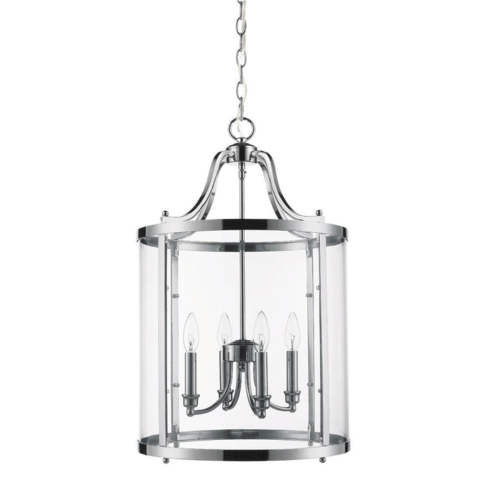 Golden 1157-4P CH Four Light Pendant, Chrome