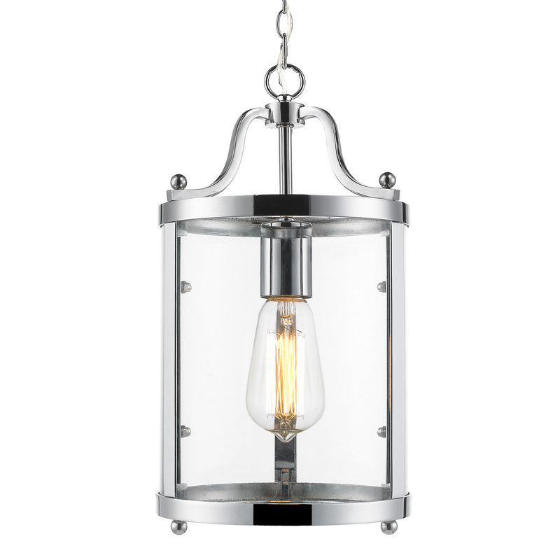 Golden 1157-M1L CH One Light Mini Pendant, Chrome
