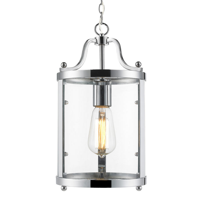 Golden 1157-M1L CH One Light Mini Pendant, Chrome