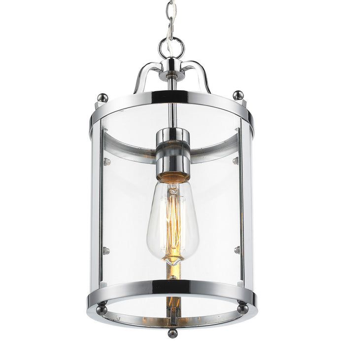 Golden 1157-M1L CH One Light Mini Pendant, Chrome