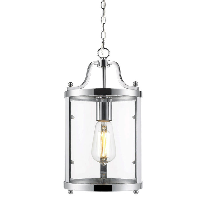 Golden 1157-M1L CH One Light Mini Pendant, Chrome