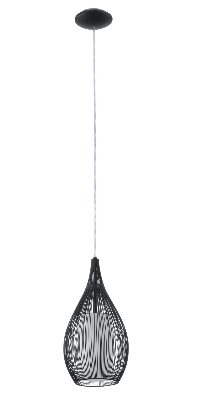 Eglo USA 92252A One Light Pendant, Black