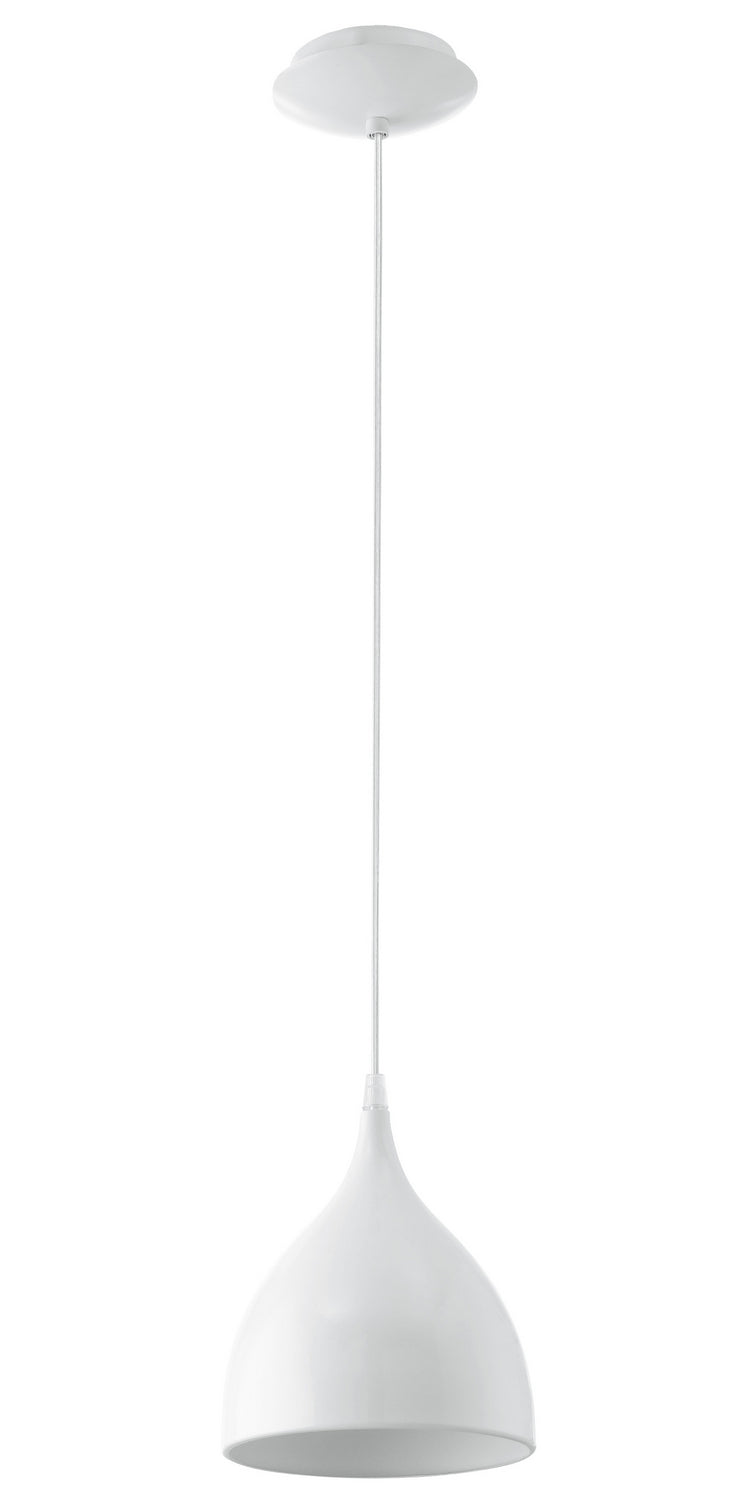 Eglo USA 92716A One Light Pendant, White