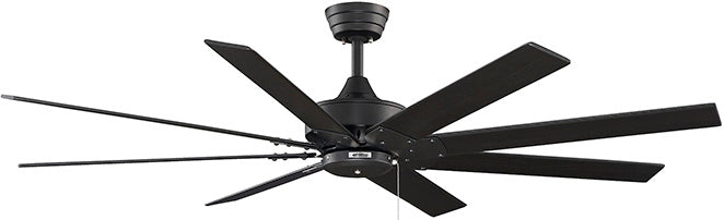 Fanimation FP7910BL 63" Ceiling Fan, Black