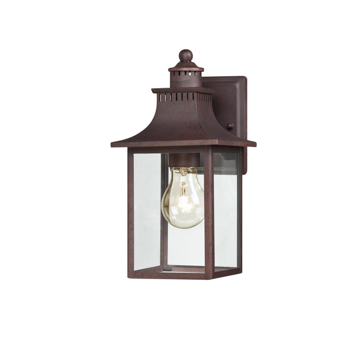 Quoizel CCR8406CU One Light Outdoor Wall Lantern, Copper Bronze