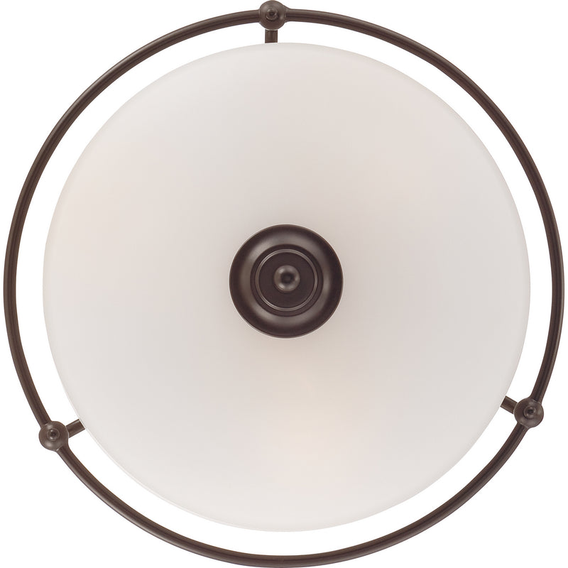 Quoizel GF1617PN Three Light Flush Mount, Palladian Bronze