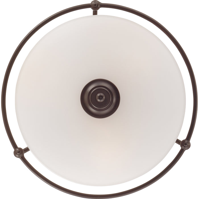 Quoizel GF1617PN Three Light Flush Mount, Palladian Bronze