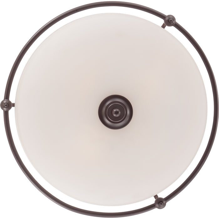 Quoizel GF1621PN Four Light Flush Mount, Palladian Bronze