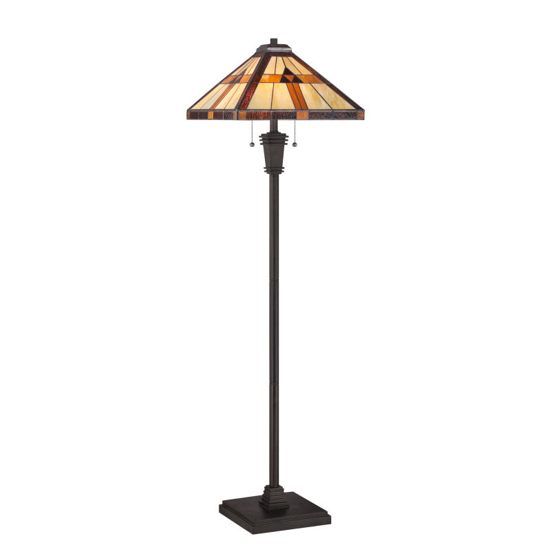 Quoizel TF1427F Two Light Floor Lamp, Vintage Bronze