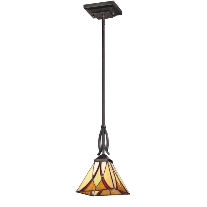 Quoizel TFAS1507VA One Light Mini Pendant, Valiant Bronze