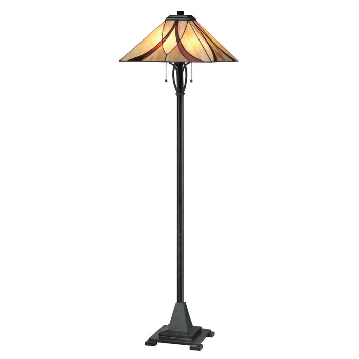 Quoizel TFAS9360VA Two Light Floor Lamp, Valiant Bronze