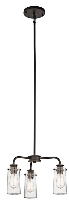 Kichler 43057OZ Three Light Chandelier/Semi Flush, Olde Bronze (Open Box - Final Sale)