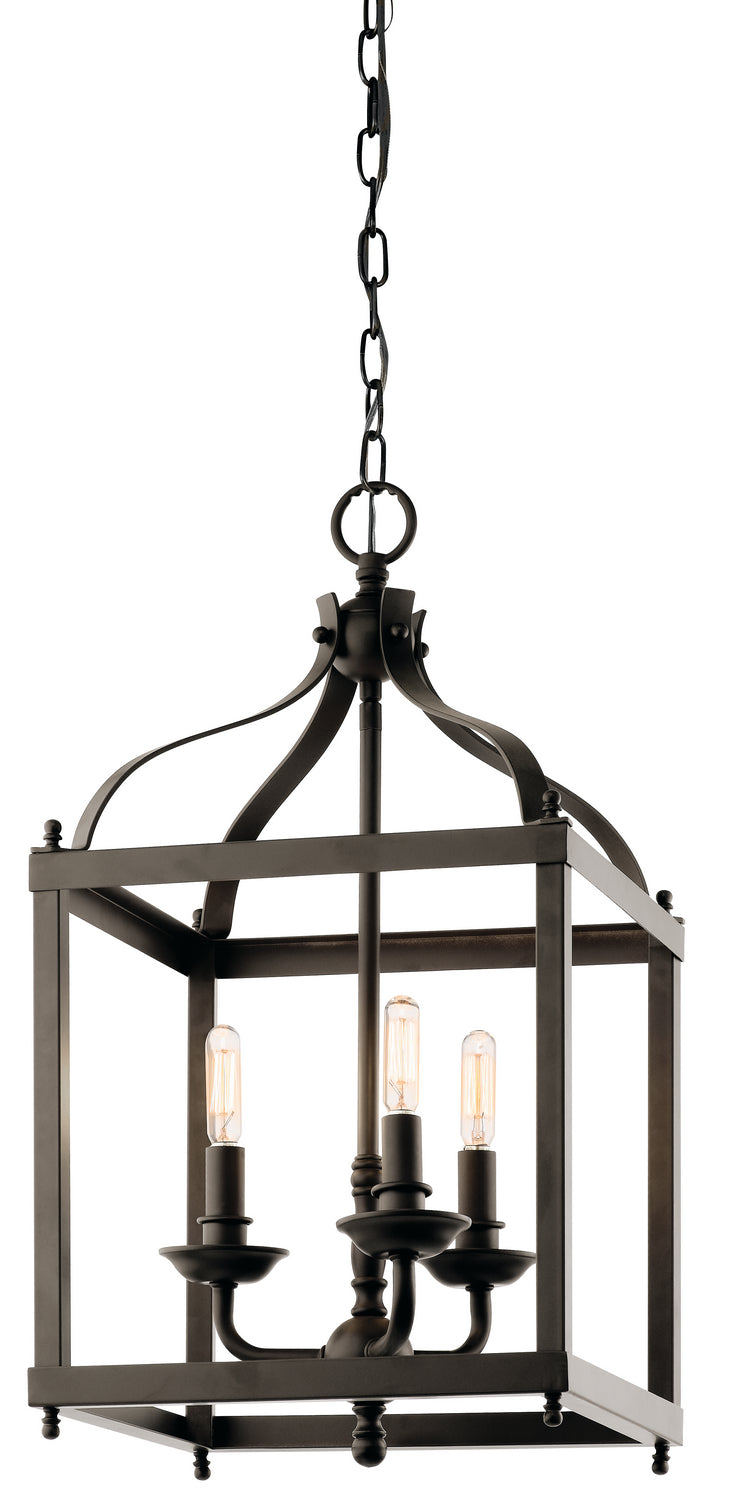 Kichler 42566OZ Three Light Pendant, Olde Bronze