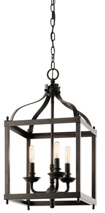 Kichler 42566OZ Three Light Pendant, Olde Bronze