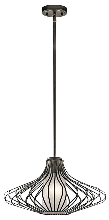 Kichler 43201OZ One Light Pendant, Olde Bronze