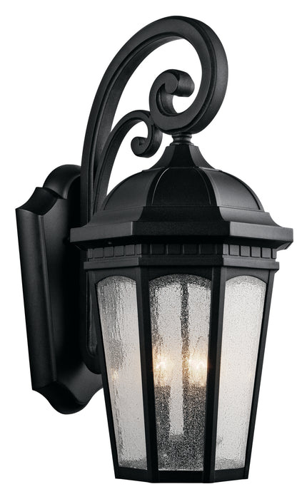 Kichler 9035BKT Three Light Outdoor Wall Mount, Textured Black