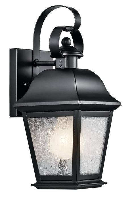 Kichler 9707BK One Light Outdoor Wall Mount, Black