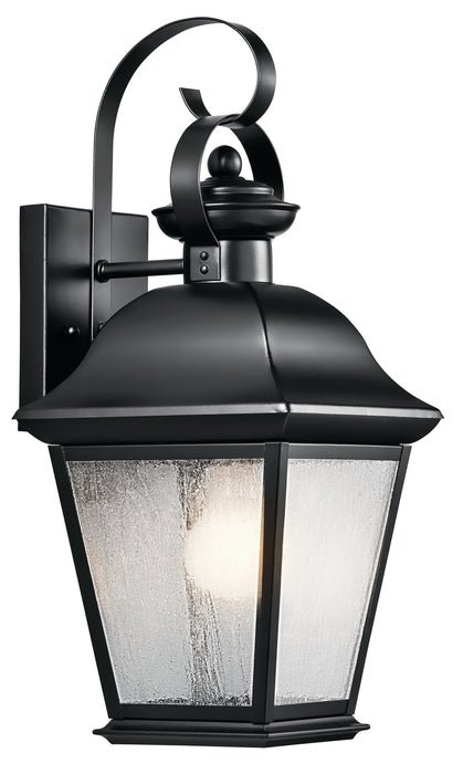 Kichler 9708BK One Light Outdoor Wall Mount, Black
