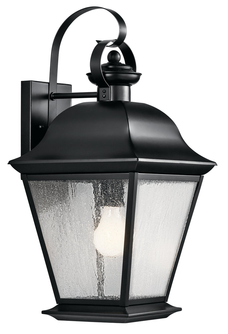 Kichler 9709BK One Light Outdoor Wall Mount, Black