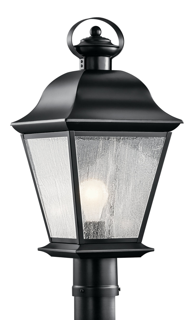Kichler 9909BK One Light Outdoor Post Mount, Black
