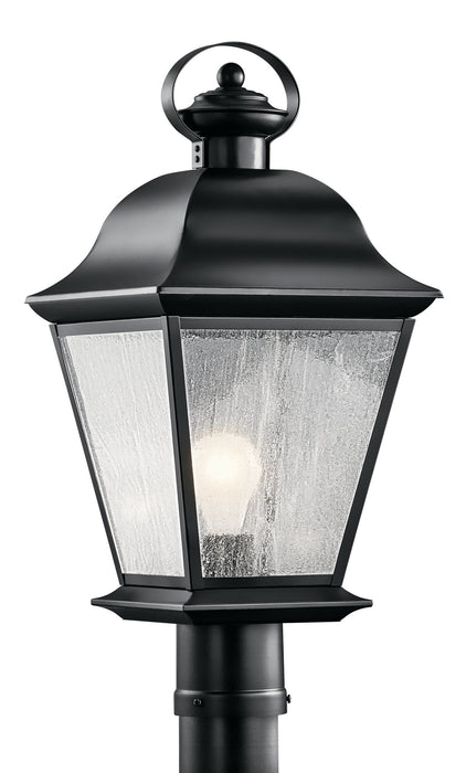 Kichler 9909BK One Light Outdoor Post Mount, Black