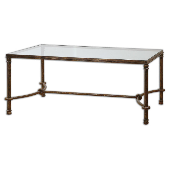 Uttermost 24333 Coffee Table, Rustic Bronze Patina
