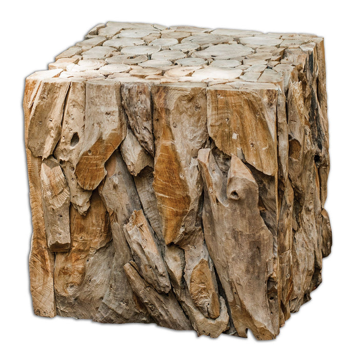 Uttermost 25592 Bunching Cubes, Teak Wood