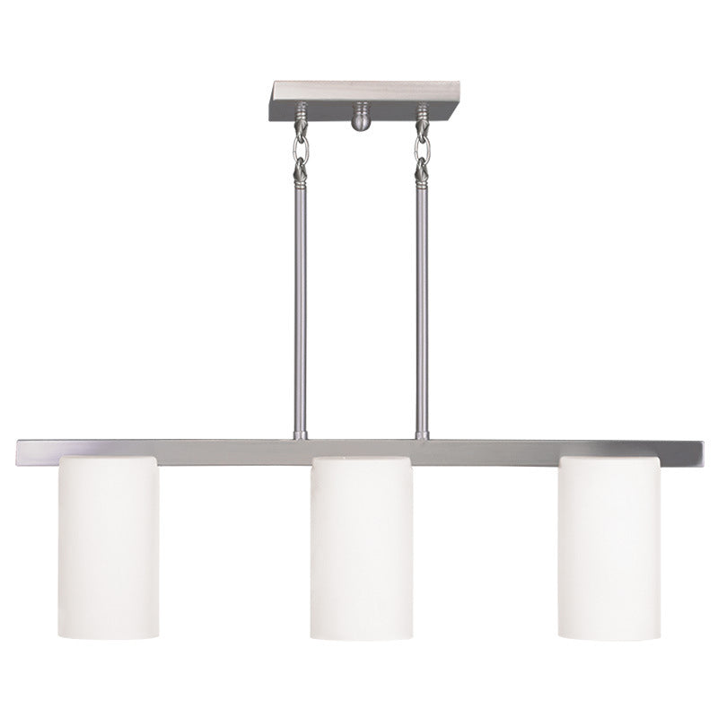 Livex Lighting 1326-91 Three Light Chandelier, Brushed Nickel