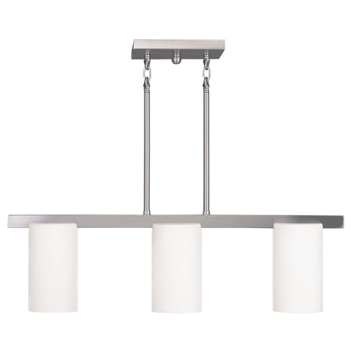 Livex Lighting 1326-91 Three Light Chandelier, Brushed Nickel